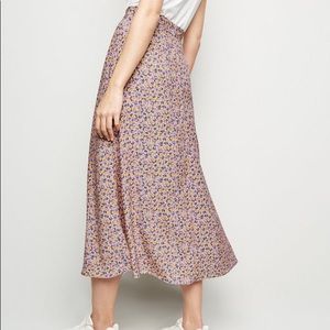 ASOS New Look Petite Floral Midi Skirt